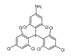 (4-amino-2,6-dichlorophenyl)bis(2,4,6-trichlorophenyl)methyl radical结构式