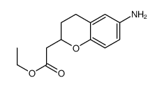 ethyl 2-(6-amino-3,4-dihydro-2H-chromen-2-yl)acetate结构式