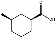 (1S,3R)-3-Methyl-cyclohexanecarboxylic acid Structure