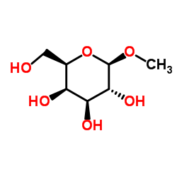 Methyl β-D-galactopyranoside structure