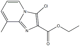 ethyl 3-chloro-8-methylimidazo[1,2-a]pyridine-2-carboxylate Structure