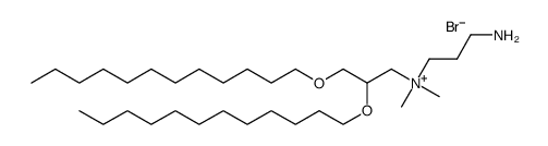 (rac)-N-(3-aminopropyl)-2,3-bis(dodecyloxy)-N,N-dimethyl-1-propanaminium bromide Structure