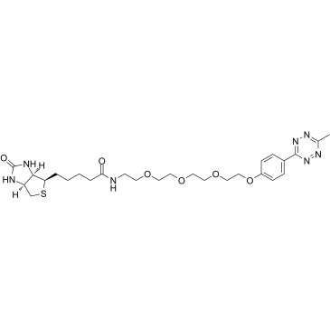 Biotin-PEG4-methyltetrazine Structure