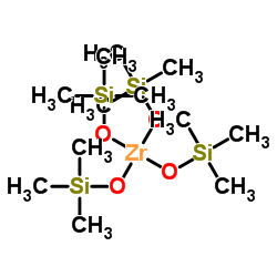 Zirconium(4+) tetrakis(trimethylsilanolate)结构式