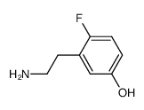 Phenol, 3-(2-aminoethyl)-4-fluoro- (9CI) Structure