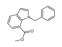 methyl 1-benzylindole-7-carboxylate结构式