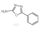 1,3,4-Oxadiazol-2-amine, 5-phenyl-, monohydrochloride Structure