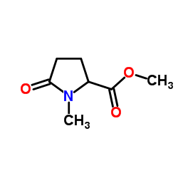 1-甲基-5-氧代吡咯烷-2-羧酸甲酯结构式
