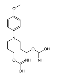 3,3'-[(p-Methoxyphenyl)imino]bis(1-propanol)dicarbamate结构式