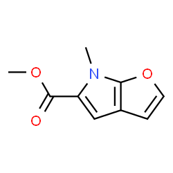 6H-Furo[2,3-b]pyrrole-5-carboxylic acid,6-methyl-,methyl ester结构式