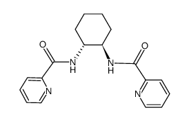 (1R,2R)-(–)-1,2-Bis[(2-pyridinylcarbonyl)amino]cyclohexane Structure