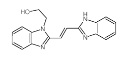 1-Benzimidazoleethanol, 2-(2-(benzimidazolyl)vinyl)- (8CI) structure