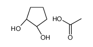 acetic acid,(1R,2R)-cyclopentane-1,2-diol Structure