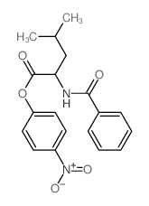 L-Leucine, N-benzoyl-,4-nitrophenyl ester结构式