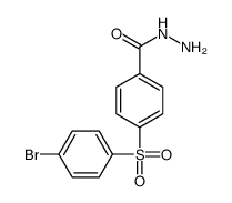 4-(4-bromophenyl)sulfonylbenzohydrazide结构式