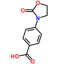 4-(2-Oxo-1,3-oxazolidin-3-yl)benzoic acid结构式