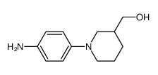 1-(4-氨基苯基)-3-哌啶甲醇结构式