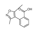2-(3,5-dimethyl-1,2-oxazol-4-yl)benzoic acid结构式