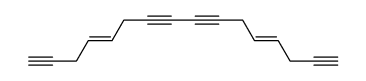 hexadeca-4t,12t-diene-1,7,9,15-tetrayne Structure