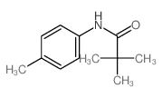 Propanamide,2,2-dimethyl-N-(4-methylphenyl)- Structure