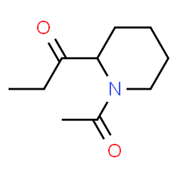 Piperidine,1-acetyl-2-(1-oxopropyl)- (9CI)结构式