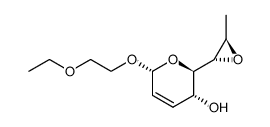 (2S,3R,6R)-6-ethoxyethoxy-2-((1S,2R)-1',2'-epoxypropyl)-2,6-dihydropyran-3-ol结构式