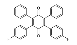 2,6-Bis(p-fluorophenyl)-3,5-diphenyl-p-benzoquinone Structure