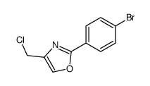 2-(4-bromophenyl)-4-(chloromethyl)-1,3-oxazole结构式