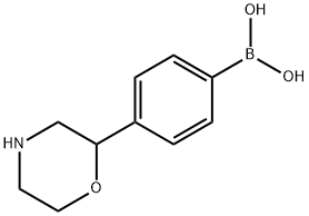 (4-(morpholin-2-yl)phenyl)boronic acid structure