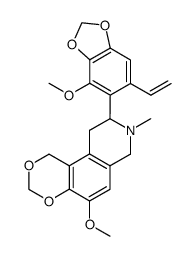 (9S)-9-(6-Ethenyl-4-methoxy-1,3-benzodioxol-5-yl)-7,8,9,10-tetrahydro-5-methoxy-8-methyl-1H-[1,3]dioxino[5,4-f]isoquinoline结构式