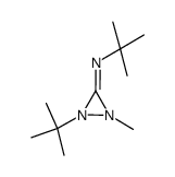 (tert-butyl)(1-tert-butyl-2-methyldiaziridin-3-ylidene)amine Structure
