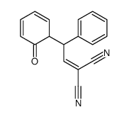 2-[2-(6-oxocyclohexa-2,4-dien-1-yl)-2-phenylethylidene]propanedinitrile Structure