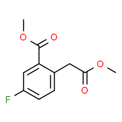 Methyl 5-fluoro-2-(2-methoxy-2-oxoethyl)benzoate Structure