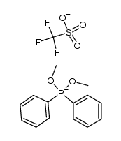 dimethoxydiphenylphosphonium trifluoromethanesulfonate Structure