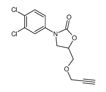 3-(3,4-Dichlorophenyl)-5-[(2-propynyloxy)methyl]-2-oxazolidinone Structure
