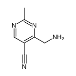 5-Pyrimidinecarbonitrile, 4-(aminomethyl)-2-methyl- (8CI)结构式
