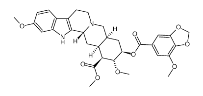 (3β,20α)-11,17α-Dimethoxy-18β-[[(7-methoxy-1,3-benzodioxol-5-yl)carbonyl]oxy]yohimban-16β-carboxylic acid methyl ester picture