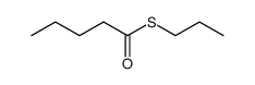 Thiovaleric acid S-propyl ester Structure