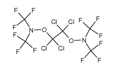 1,2-Bis-[di-trifluormethyl-aminooxy]-tetrachlor-aethan Structure