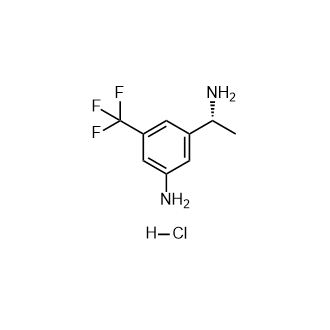 (R)-3-(1-Aminoethyl)-5-(trifluoromethyl)aniline (hydrochloride) Structure