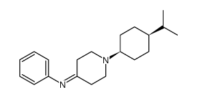 cis-[1-(4-isopropylcyclohexyl)piperidin-4-ylidene]phenylamine结构式