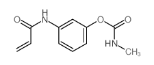 2-Propenamide,N-[3-[[(methylamino)carbonyl]oxy]phenyl]- Structure