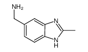 1H-Benzimidazole-5-methanamine,2-methyl-(9CI)结构式