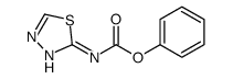 [1,3,4]噻二唑-5-基-氨基甲酸苯酯结构式