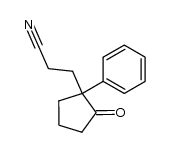 2-(2-cyanoethyl)-2-phenylcyclopentanone Structure