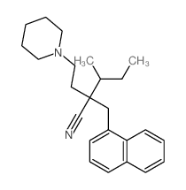 1-Piperidinebutanenitrile,a-(1-methylpropyl)-a-(1-naphthalenylmethyl)-结构式