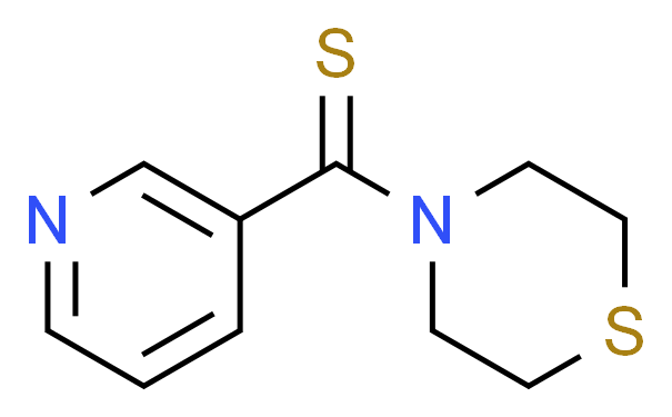 Methanethione, 3-​pyridinyl-​4-​thiomorpholinyl- Structure