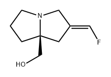 1H-Pyrrolizine-7a(5H)-methanol, 2-(fluoromethylene)tetrahydro-, (2E,7aS)- structure