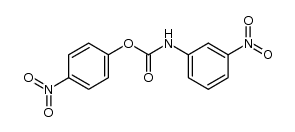 (3-nitro-phenyl)-carbamic acid-(4-nitro-phenyl ester)结构式