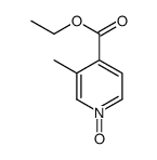 3-Methylpyridine-4-carboxylic acid ethyl ester N-oxide结构式